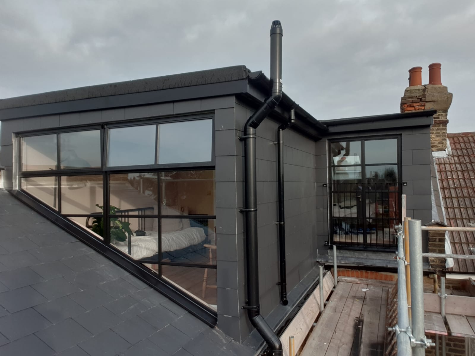 Black Steel Loft door and windows Design Plus London 1