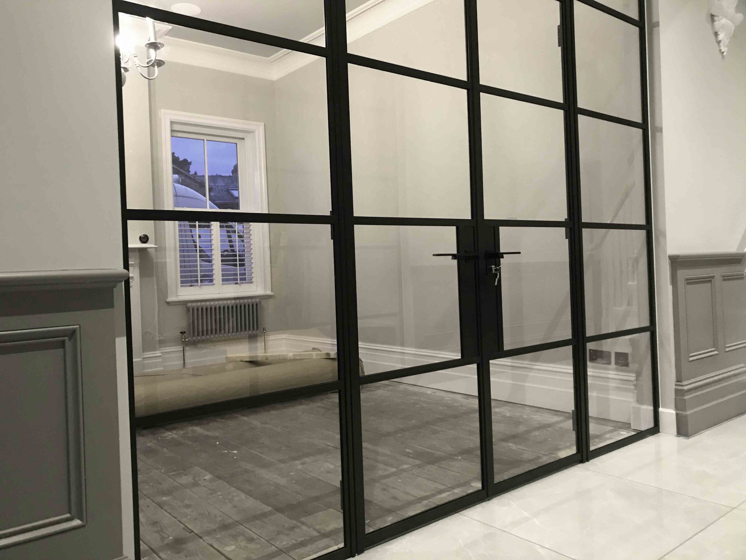 Internal Original Steel door and screen Design Plus London PS